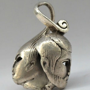 Modernist Twins Zodiacal Sign Sign Silver 0,925  Signed Pendant Ottaviani Roma - Italy