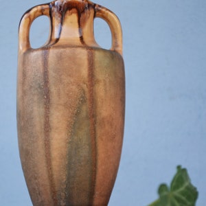 Art Nouveau Mini Vase Drip Glaze Faienceries de Thulin