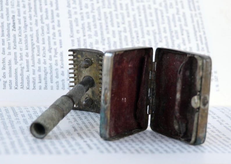 Safety Razor 1901 German Safty Razor Circa 1900 in Original Box Double Edge 4 Piece ...
