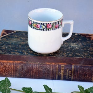 Porcelain Mug Milk in Art Deco Style Made by Epiag Czechoslovakia