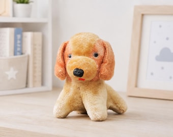 ヴィンテージのぬいぐるみ子犬：1960年代の藁詰めおもちゃ - Etsy 日本