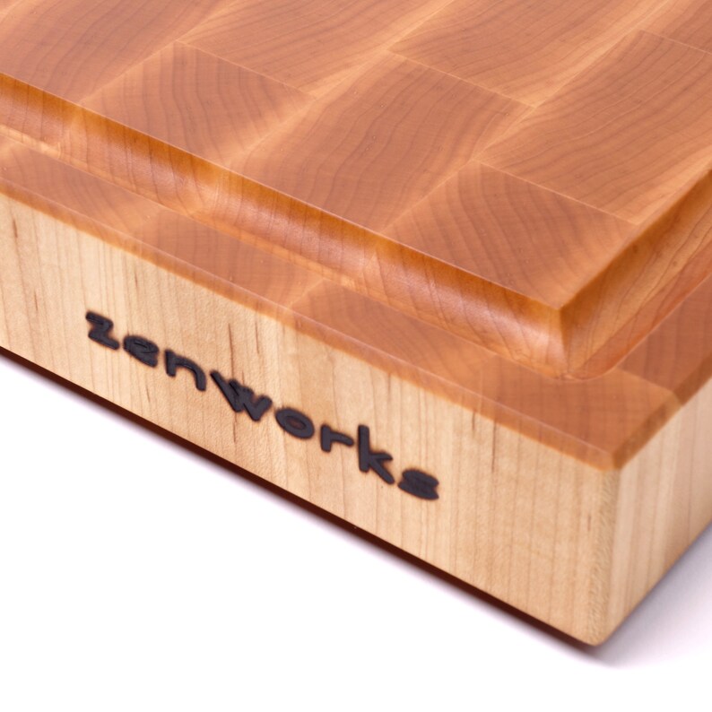Maple End Grain Cutting Board / Juice Groove / Handmade Etsy