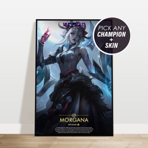Benutzerdefinierte League of Legends Poster | Stil 3 | Personalisieren Sie mit Ihrem Benutzernamen | Gaming Geschenk | Spielkunst