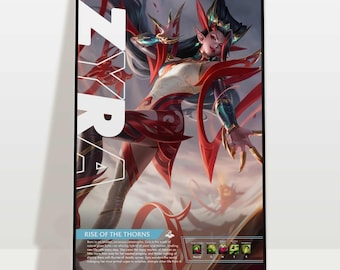 Zyra | Custom League of Legends Poster | Personalize With Your Username | Gaming Gift | Gaming Art