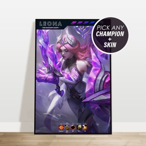 Custom League of Legends Poster | Style 5 | Personalize With Your Username | Gaming Gift | Gaming Art