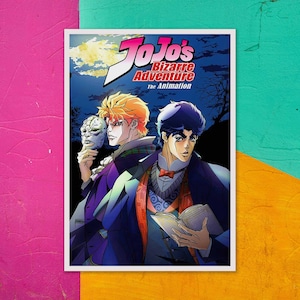 Jojo Bizarre Abenteuer Minimalistische Anime Wand Kunst | Staffel 1 V2 | Wall Poster Posterdruck | Anime Wand Kunst Dekor | Anime Manga Lovers Geschenke