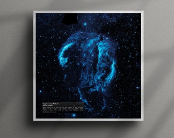 Cygnus Loop Nebula | NASA Official Poster | Space Print | Galaxy | Universe | Astronomy