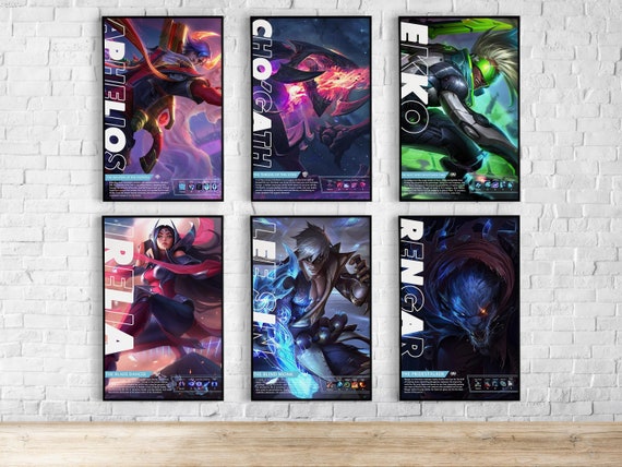 Poster League of Legends LOL C - Pop Arte Skins