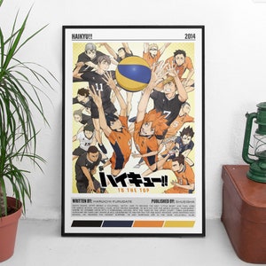 Haikyuu Art Anime Minimalist Wall Poster Print | Shoyo Hinata Wall Art Poster | Team Karasuno Wand Dekor Poster | Anime Lovers Fantasy Geschenke