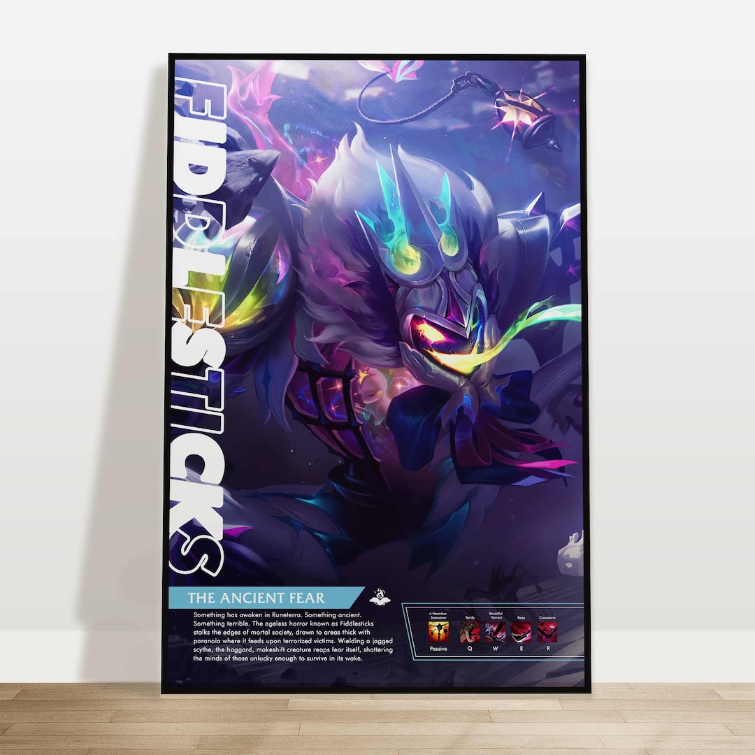 Baguettes de violon Affiche personnalisée de League of Legends Personnalisez avec votre nom d