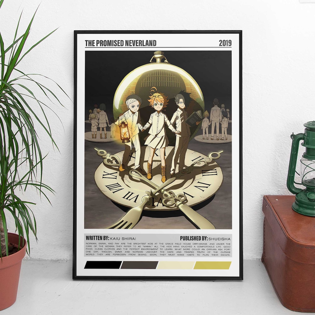The Promised Neverland Minimalist Manga Wall Poster | Japan Anime Wall