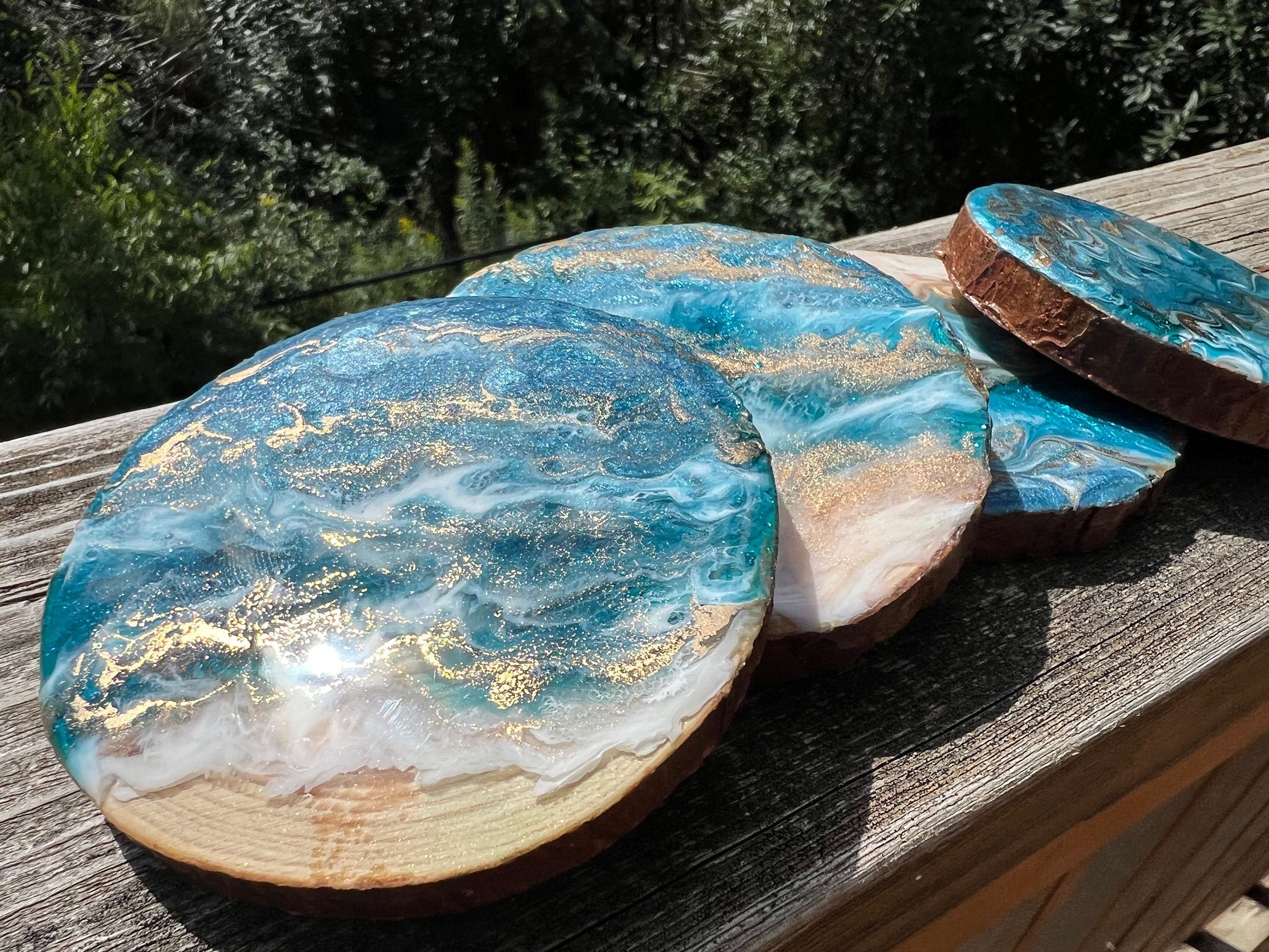 Hand Painted Resin 3D Guitar Coaster Set, Stand with 4 Coasters, A.  Richesco corporation, Cork Backing. Elyon Tableware - Your Shop for  Everything Tableware