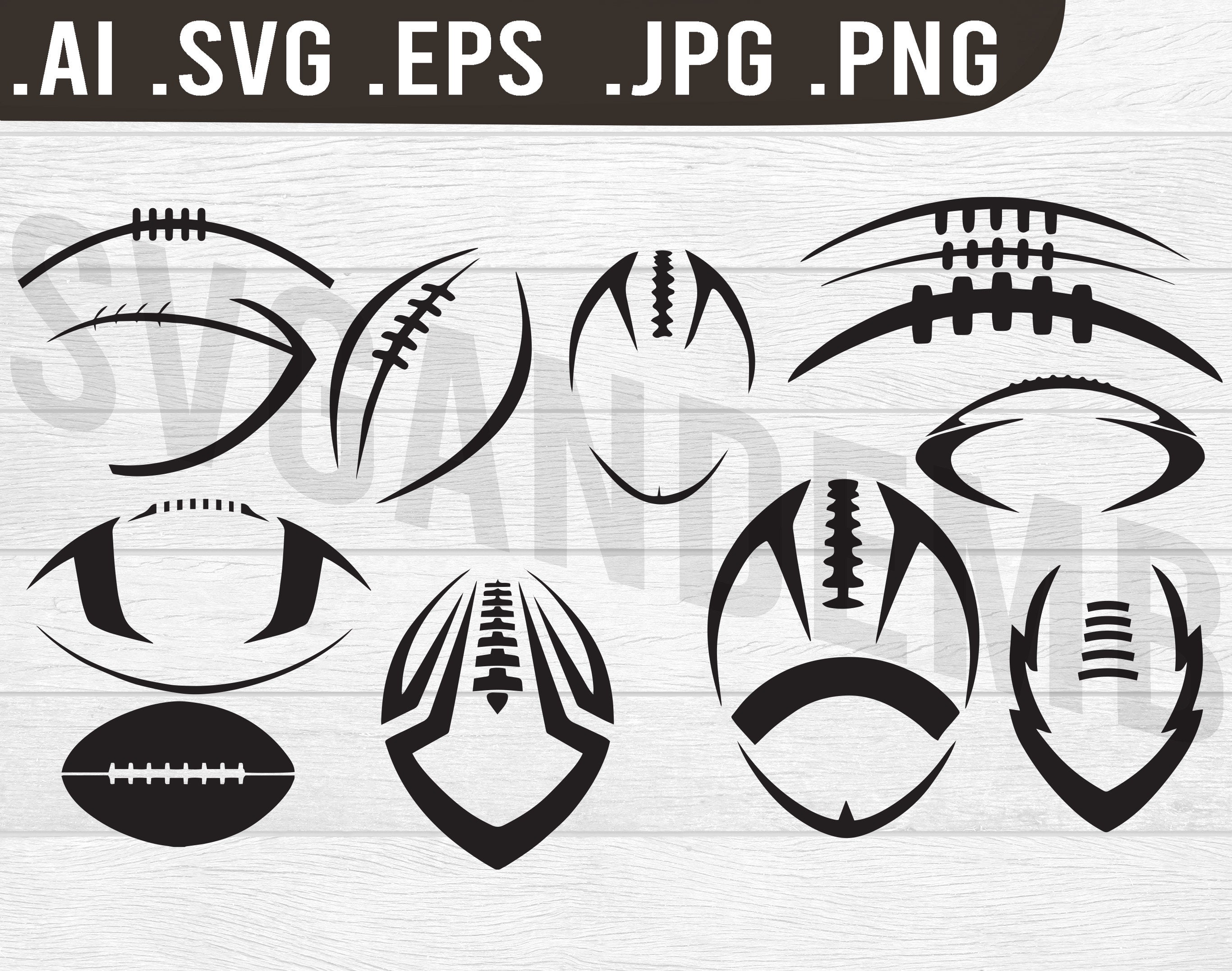 Fútbol svg Pack 2 fútbol eps svg .ai .png y .jpg archivo - Etsy México