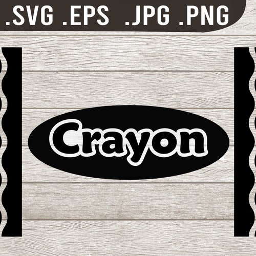 Vector File: CRAYON CRAYOLA DESIGN includes .ai .svg and .eps - Etsy Canada