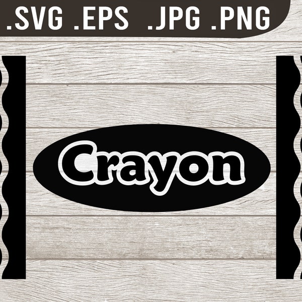 Vector File: CRAYON CRAYOLA DESIGN (includes .ai .svg and .eps formats)