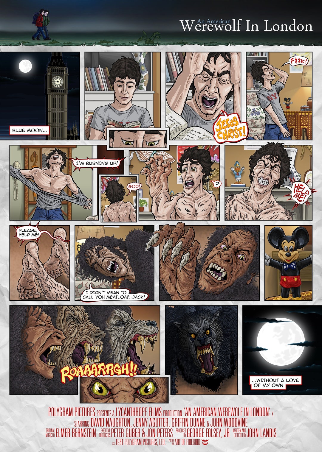 An American Werewolf in London A2 Poster Etsy