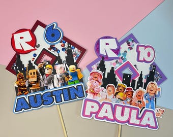 Roblox Cake Topper/ Party Supplies Roblox