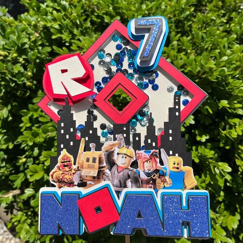Roblox Cake Topper Personalised - Etsy UK