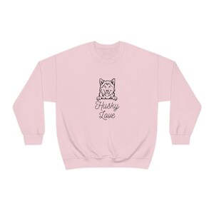 Husky Love Sweatshirt, Siberian Husky, Husky Hoodie For Women, Husky Gift For Her, Husky Mom, Husky Dog Owner, Husky Gift, Holiday Gift
