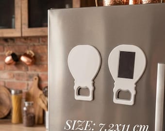 Blank Balloon Bottle Opener Magnet 7.2x11 cm | Custom Ready | DIY Party Favor, Wholesale 500 pcs