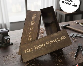 Gift Box SVG for Pen, Watch, Necklace, Tasbih | Jewelry Packaging Template | Laser Cut Box Digital Files Svg, Dxf, Ai, Pdf