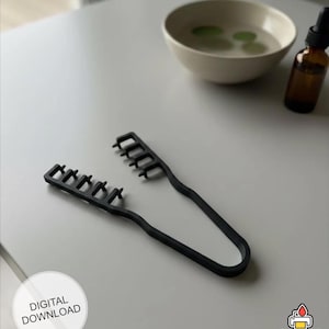 Volumegevende haarkam 2 modellen STL-bestand, 3D-afdrukmodel wortellifter, stylingtool haarvolume, 3D-afdrukbare warmteloze liftkam