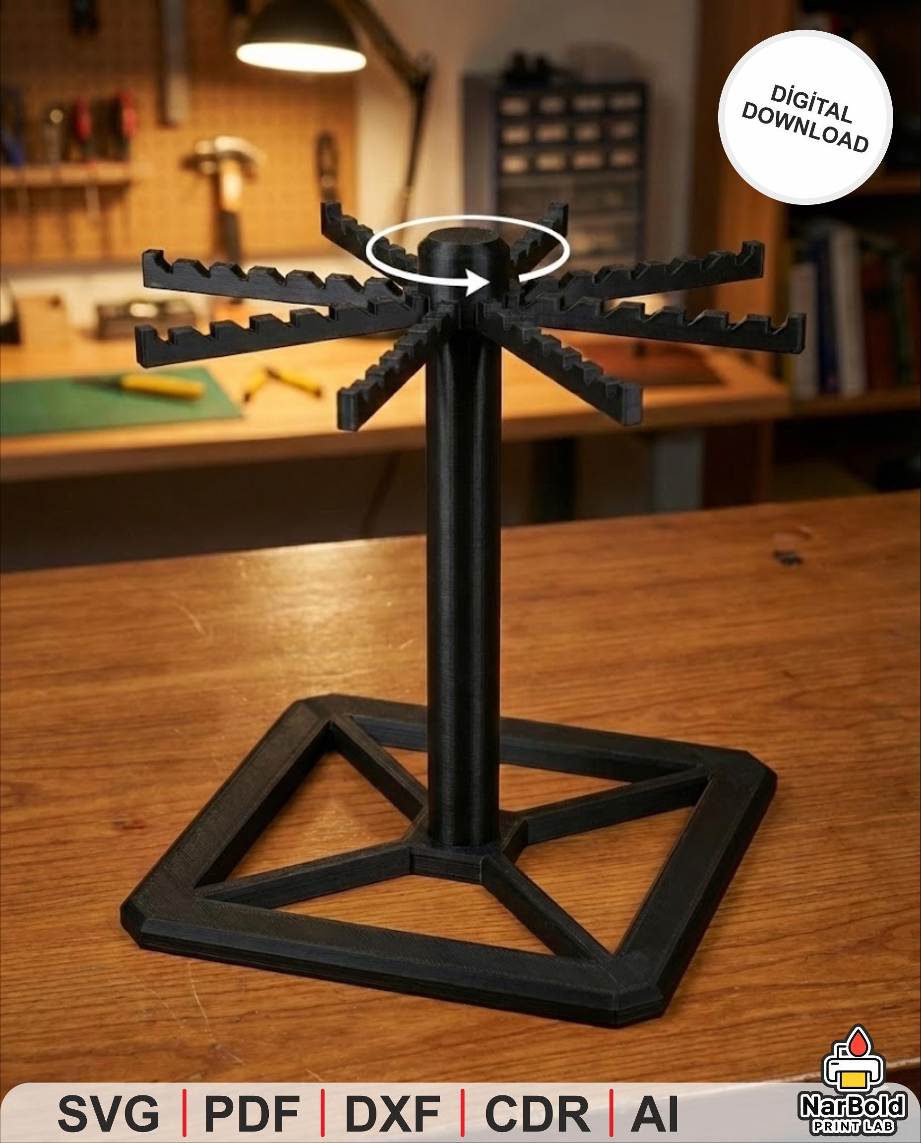Keychain Display Stand STL 3MF | Jewelry & Accessories Organizer