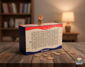 10,000 Dolar Savings Goal Tracker, Printable Money Saving Challenge Chart, Svg, Pdf, Ai, Cdr Digital Download, Budget Planner Wall Print