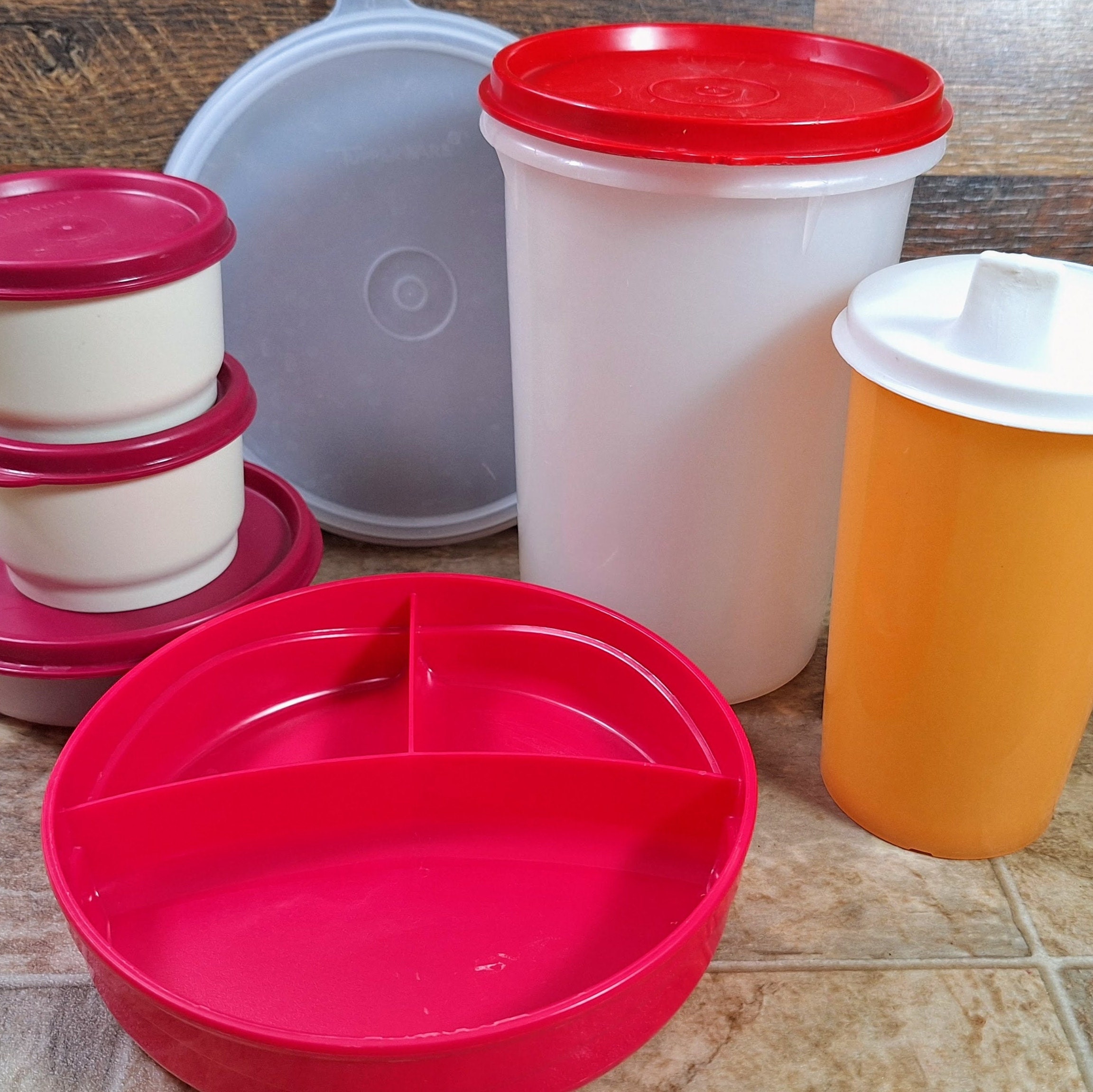 タッパーウェア ディープスーパーケース 赤 Tupperware ディープ