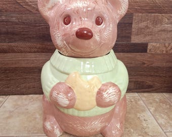 Vintage Twin Winton Smokey the Bear Cookie Jar Ranger Canister