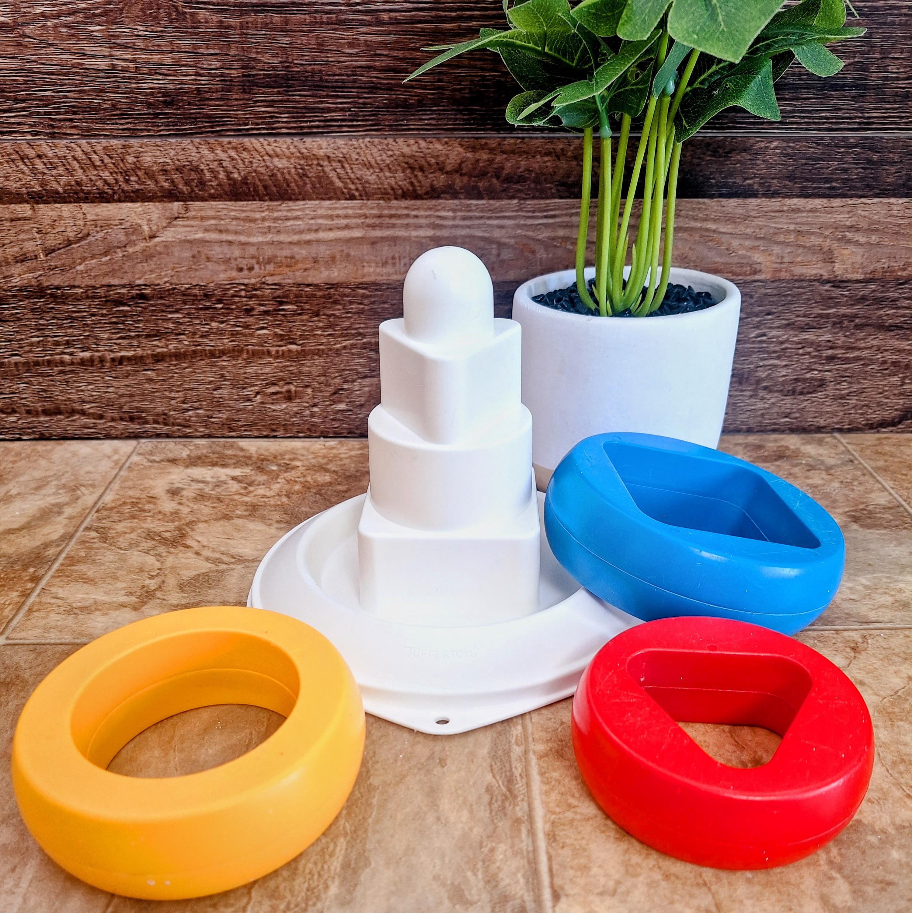 Tupperware Toy Rings Vintage Tupperware Toddler Stackable Rings Toy | Tupper Toys Shape ...