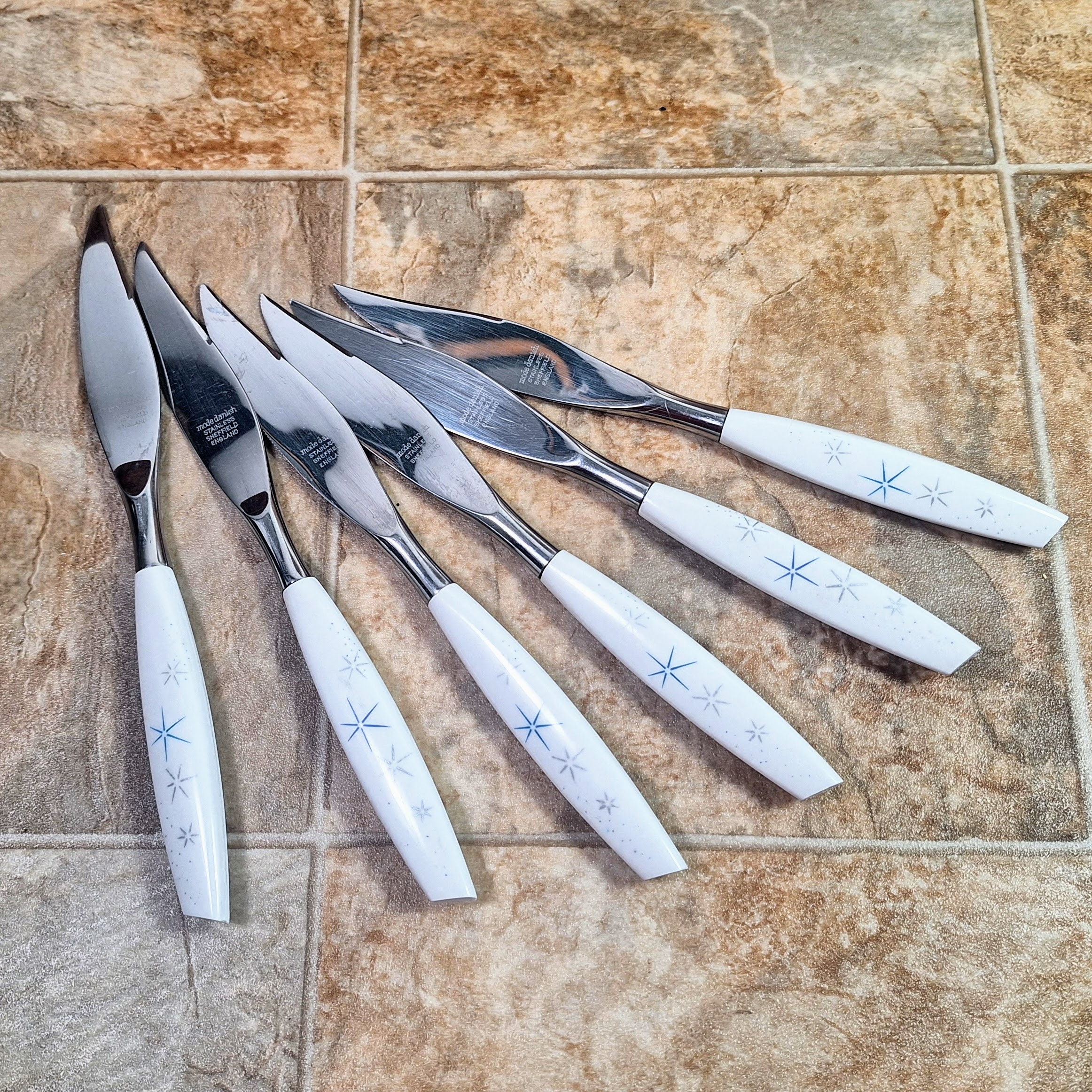 Mid Century Vintage Knife Set In Stainless Steel and Chrome With Case –  Attic and Barn Treasures