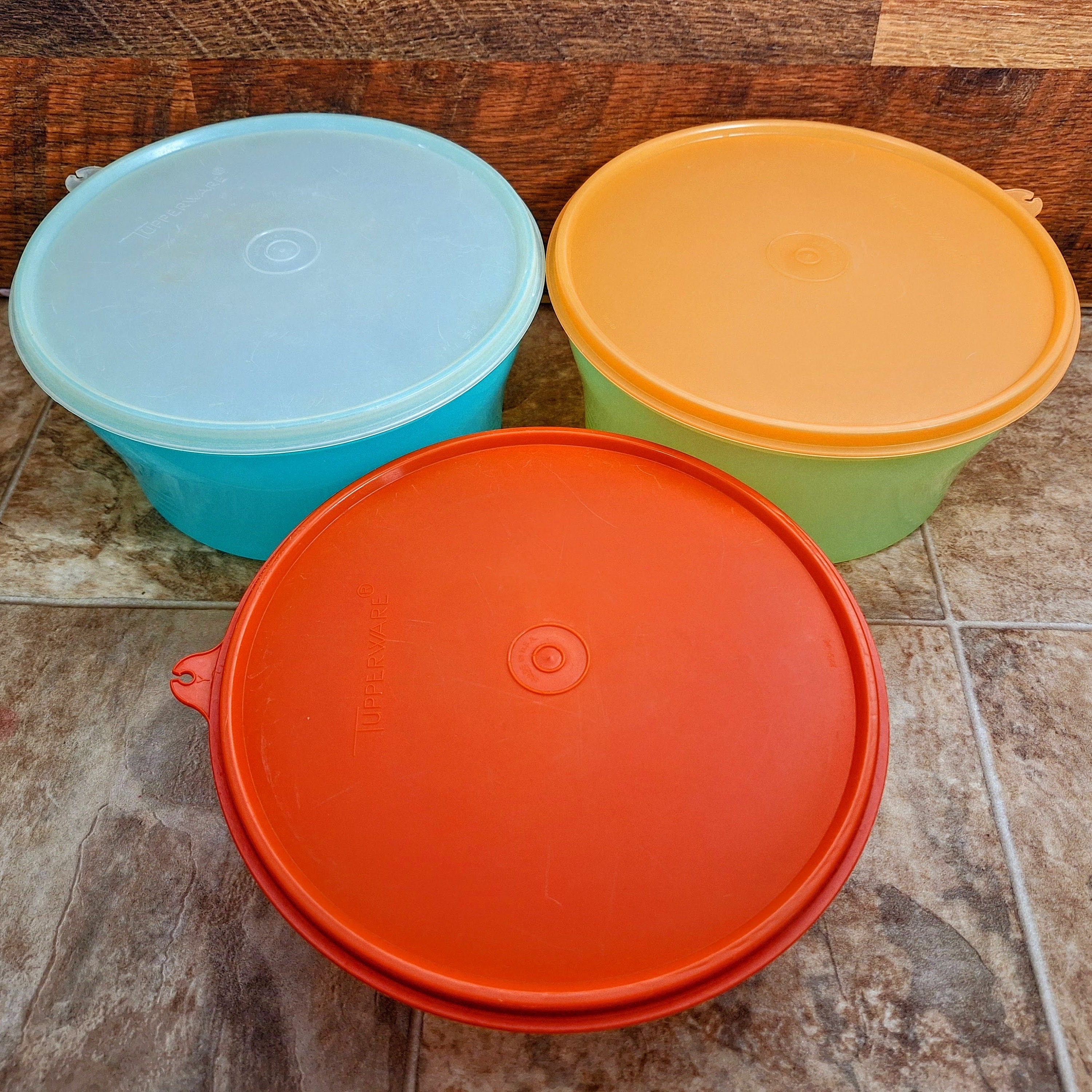 Tupperware Stuffables Set 6-piece Vintage Tupperware Stuffables Bowl Set | 3 Bowls + 3 Lids ...