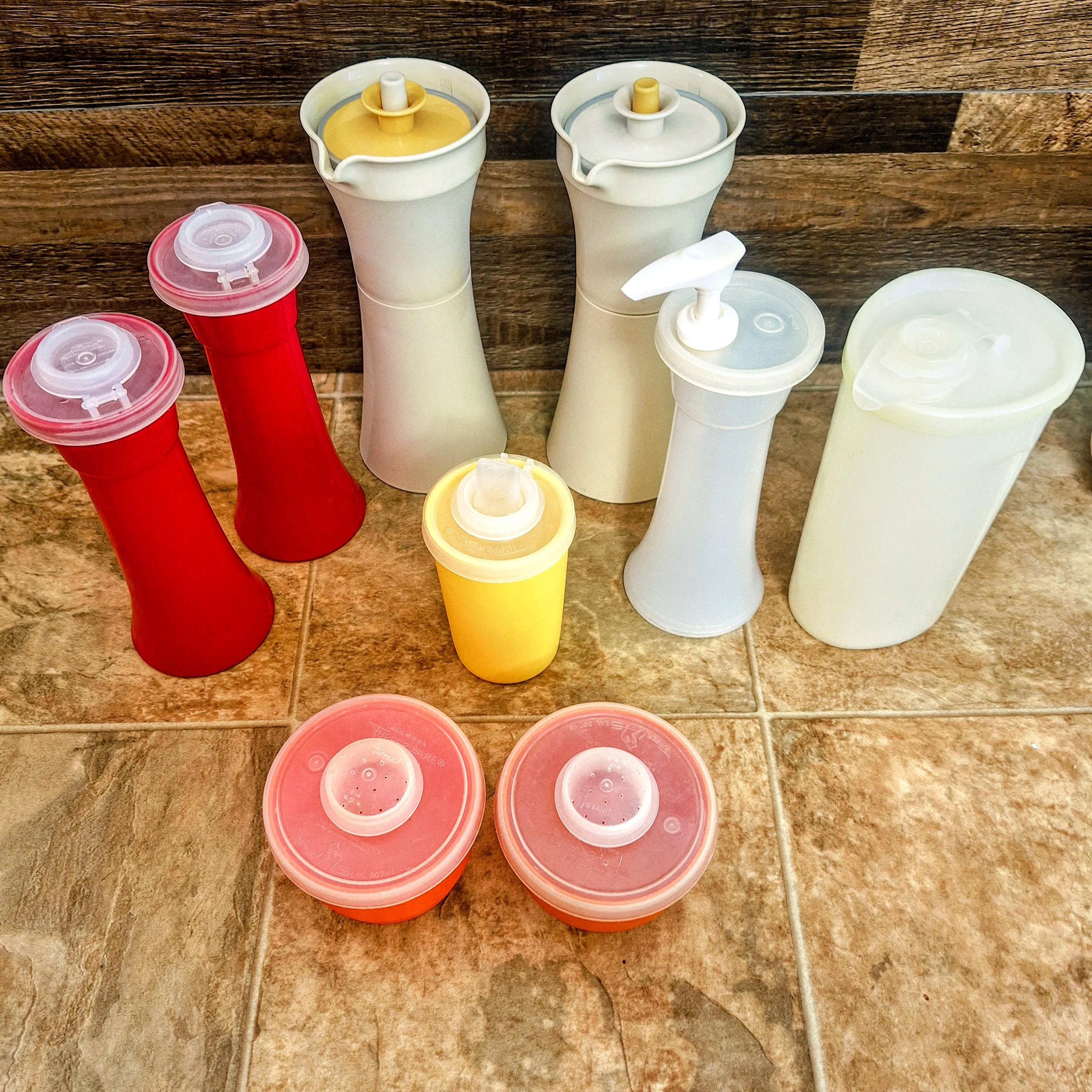 Vintage Tupperware Tableware: Condiment Servers, Oil & Vinegar Carafes ...