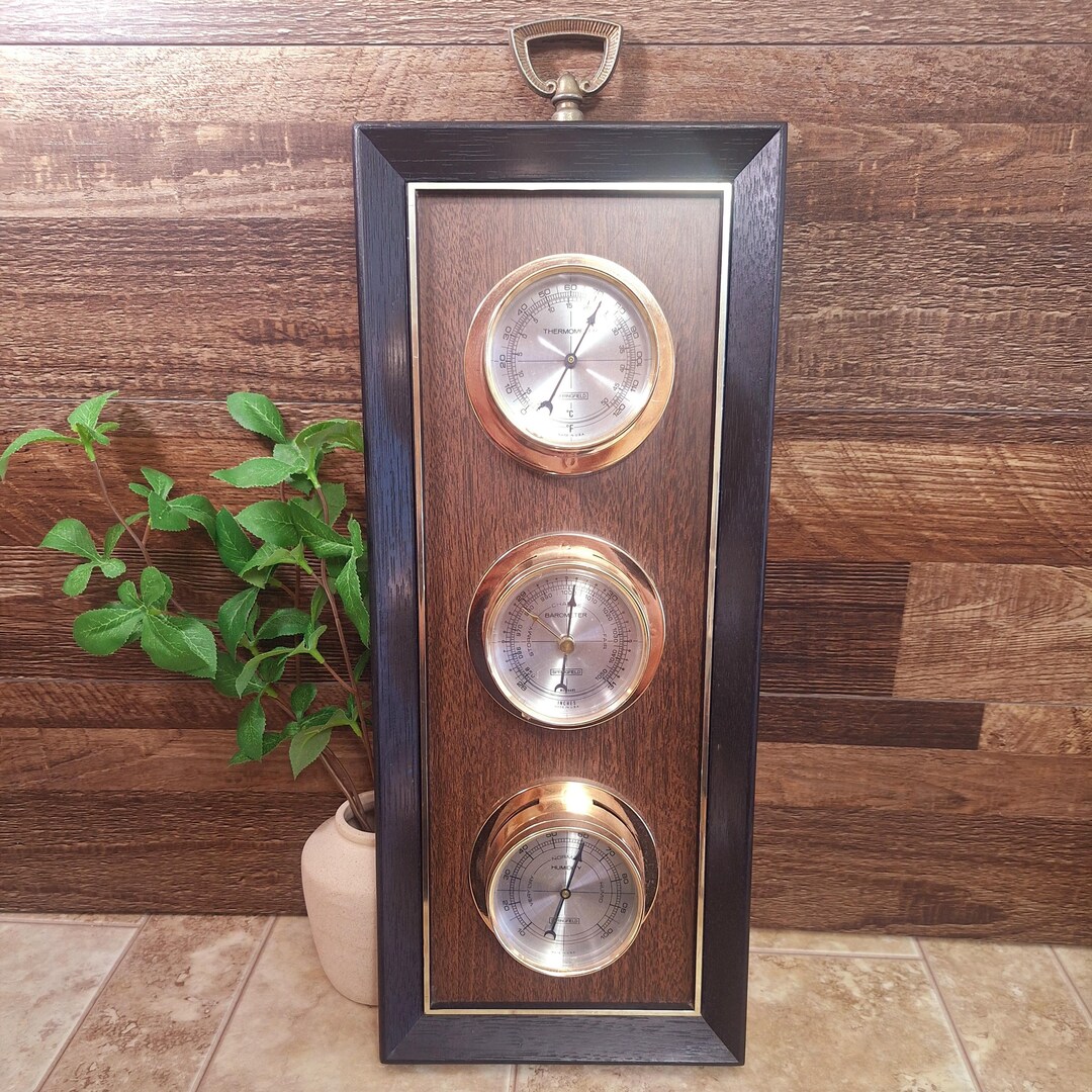 Springfield Instruments Vintage Springfield Instruments Weather Station: Thermometer, Barometer ...