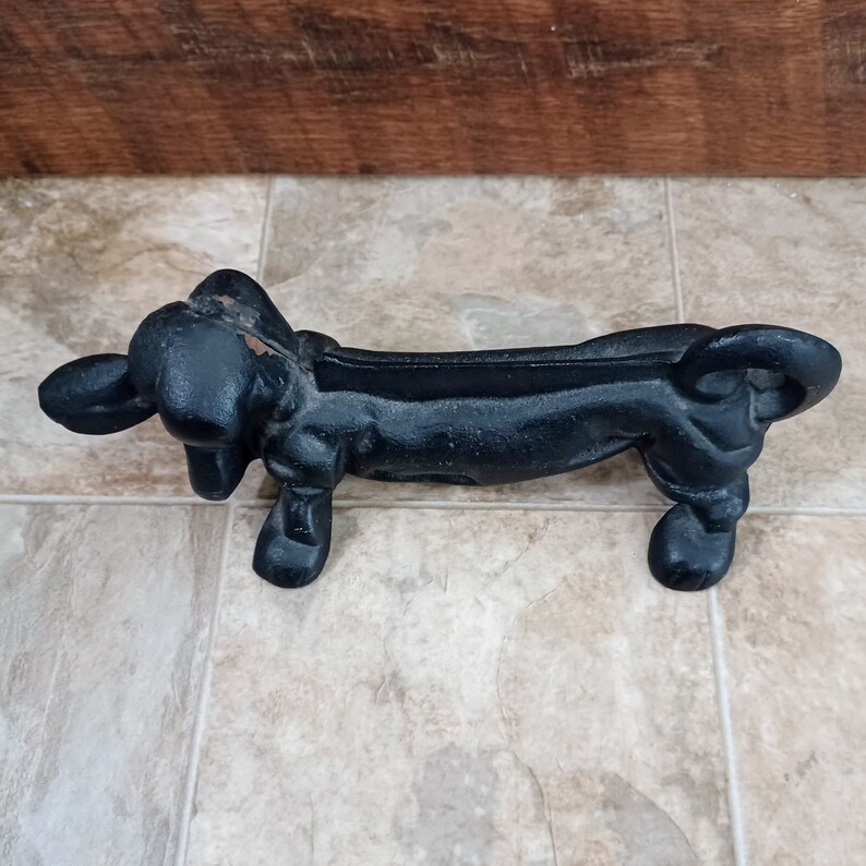 Vintage Cast Iron Dachshund Vintage Weiner Dog Doorstop and Etsy