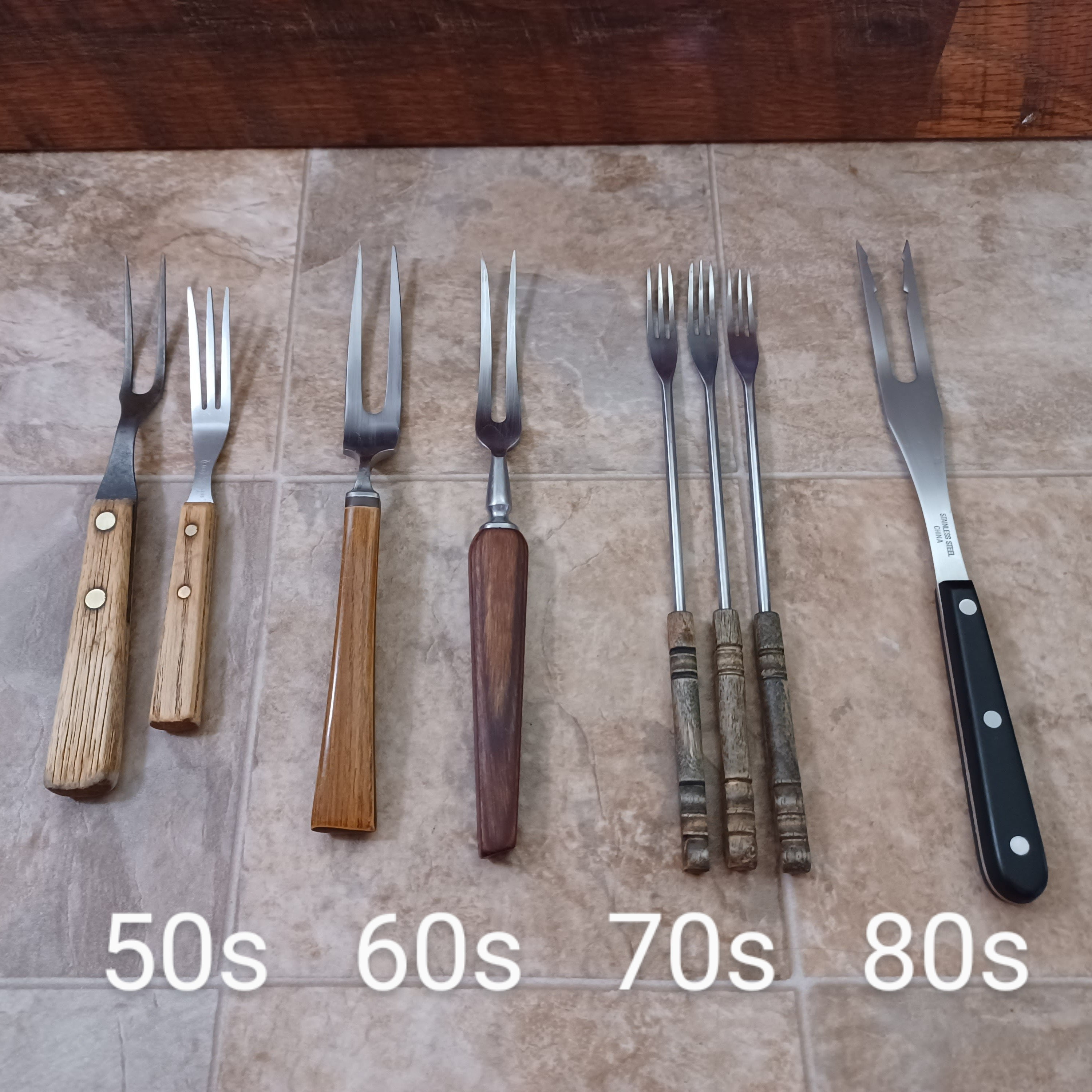 Vintage MCM Kitchen Cooking Forks Mid Century Granny Forks Vintage Meat ...