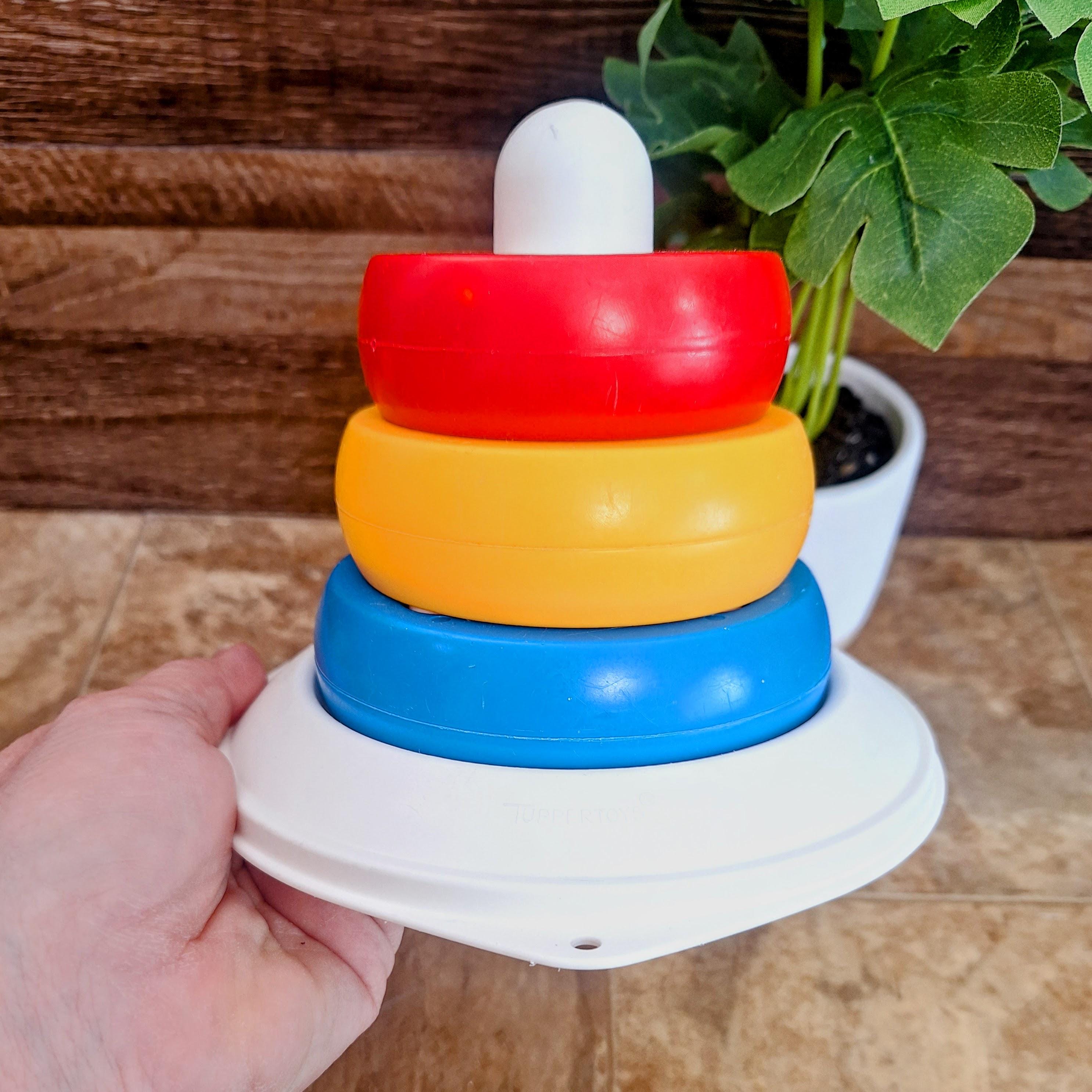 Tupperware Toy Rings Vintage Tupperware Toddler Stackable Rings Toy | Tupper Toys Shape ...