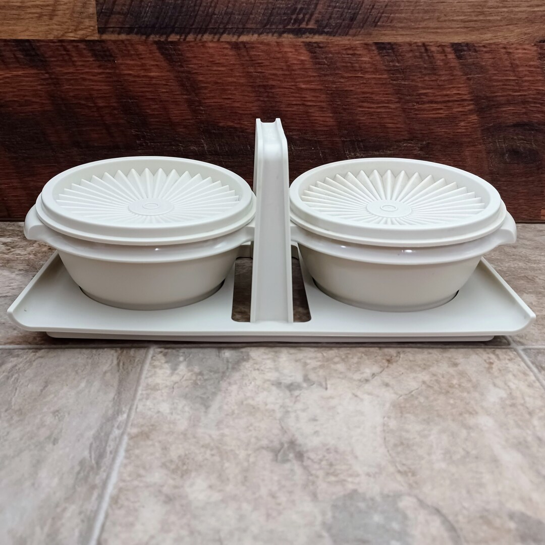 Vintage Tupperware Condiment Caddy 1970s Small Storage With Etsy