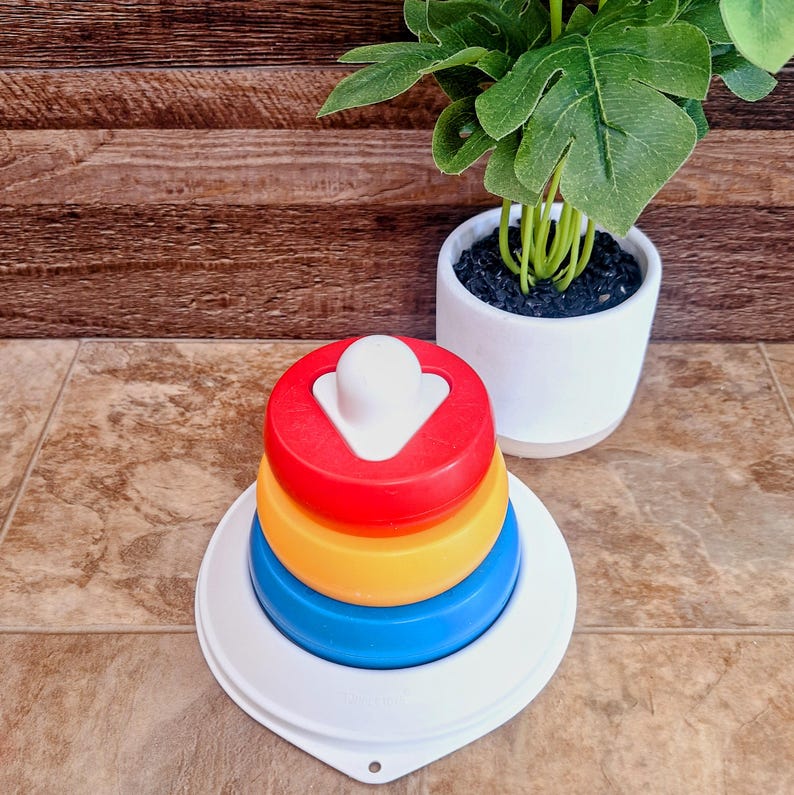 Tupperware Toy Rings Vintage Tupperware Toddler Stackable Rings Toy | Tupper Toys Shape ...