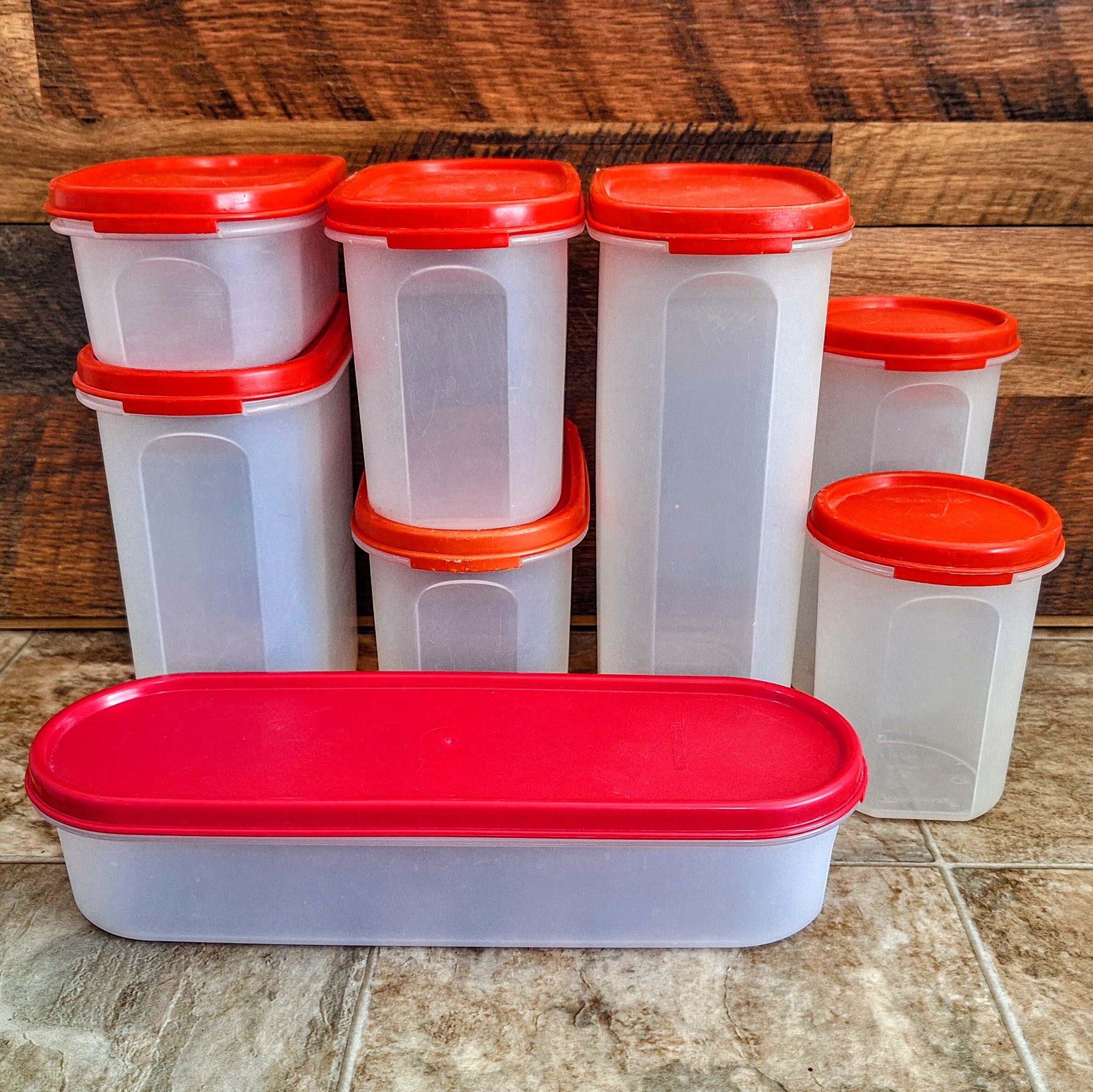 Vintage Tupperware Modular Mates | LIDS ONLY | 1980s Canisters/cabinet ...