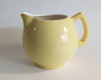 MCM Small Yellow Pitcher | Vintage Yellow Succulent Pot | 1950s Small Indoor Planter | Cottagecore Creamer