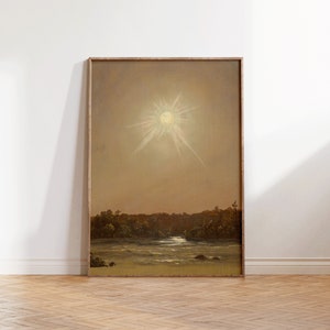 Vintage Sun Print | Masculine Wall Decor | Vintage Print | Wall Art Download Gallery Wall | Modern Fishing | Rustic Wall Art Download | Warm