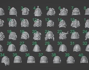 Shoulder Pads, Bitz KitBashing, miniature upgrade, Eternal Pilgrims, Conversion Kit