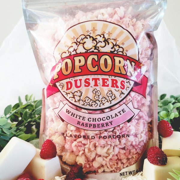 Weiße Schokolade Himbeere Gourmet Popcorn