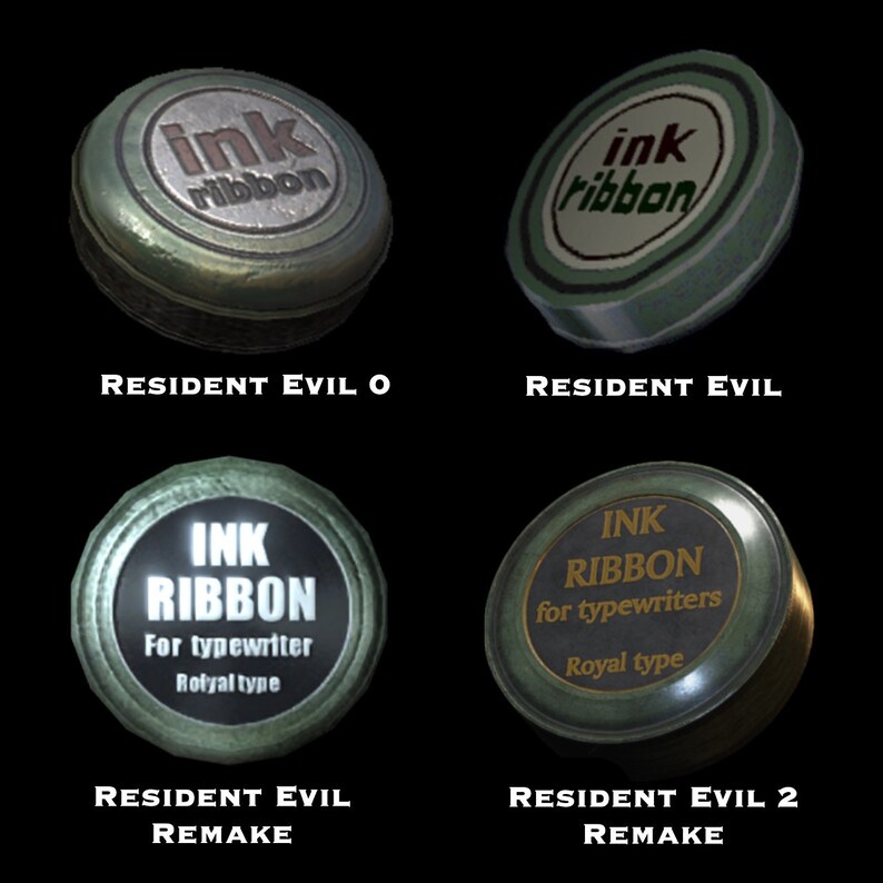 Resident Evil Ink Ribbon Container Multiple Styles Etsy