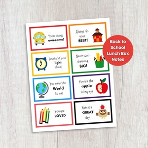 Note per il pranzo per bambini, note per il pranzo modificabili, note per il pranzo, note per il pranzo stampabili, idee per il ritorno a scuola