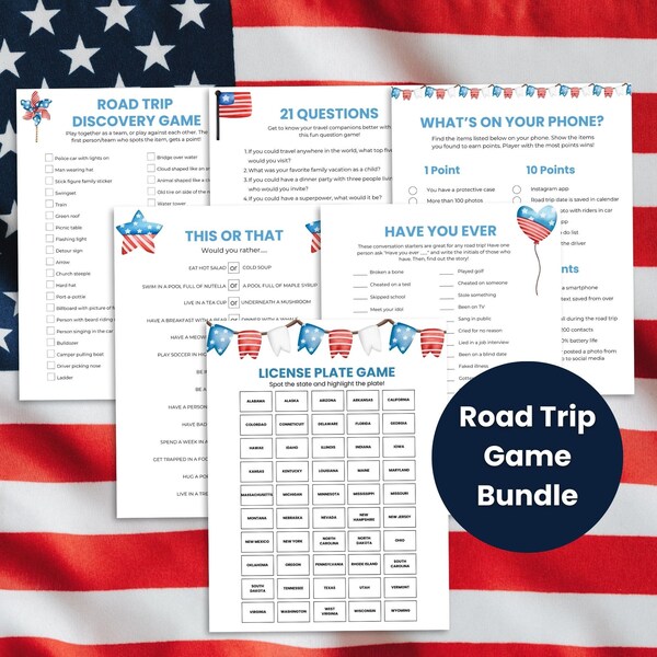 Travel Games Adults Printable - Etsy