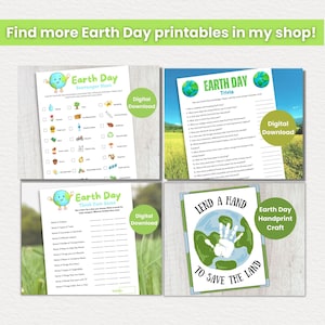 Earth Day Trivia Game for Kids, Earth Day Classroom Activity, Earth Day ...