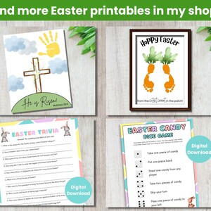 Easter Bible Trivia Game Printable Christian Easter Games - Etsy